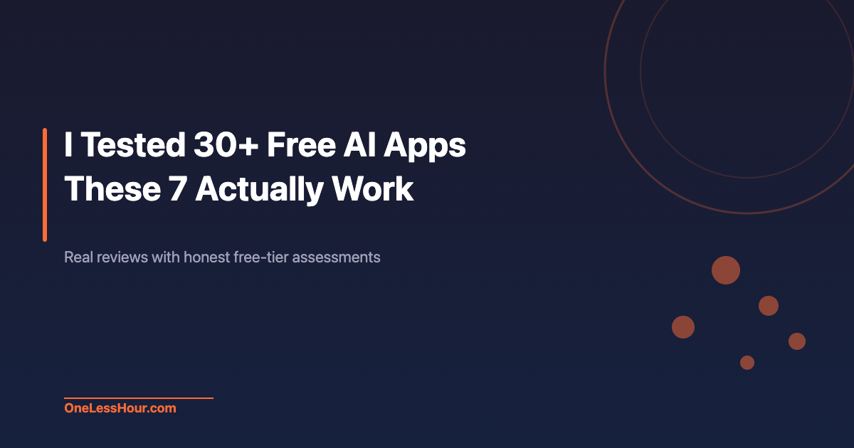 Best free AI productivity apps 2026