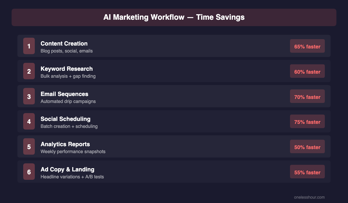 AI Marketing Workflow Dashboard