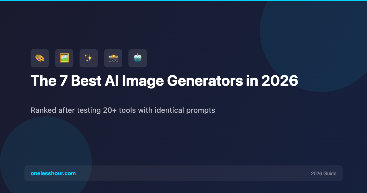 The 7 Best AI Image Generators in 2026, Ranked After Testing All of Them