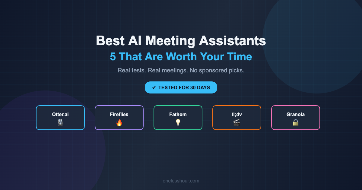 I Tested 8 AI Meeting Assistants for a Month — These 5 Are Worth Your Time