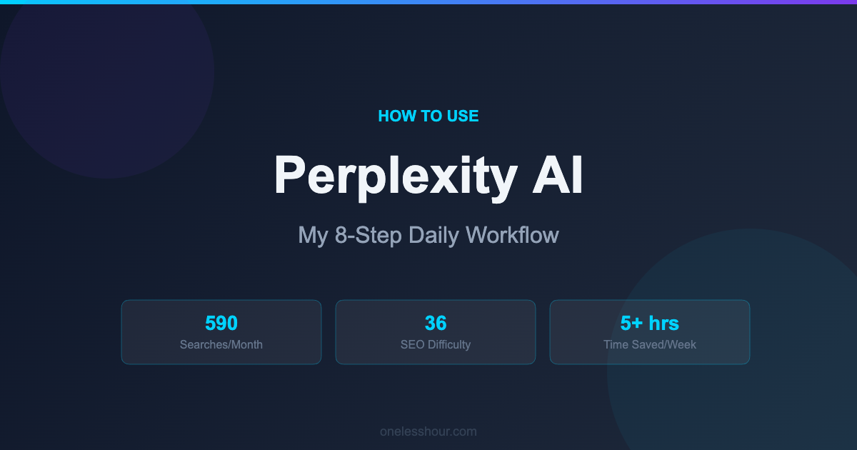How to Use Perplexity AI in 2026: My 8-Step Daily Workflow (+ Exact Prompts)
