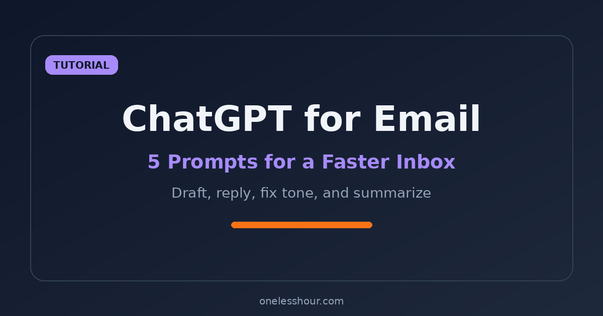 ChatGPT for email guide featured image
