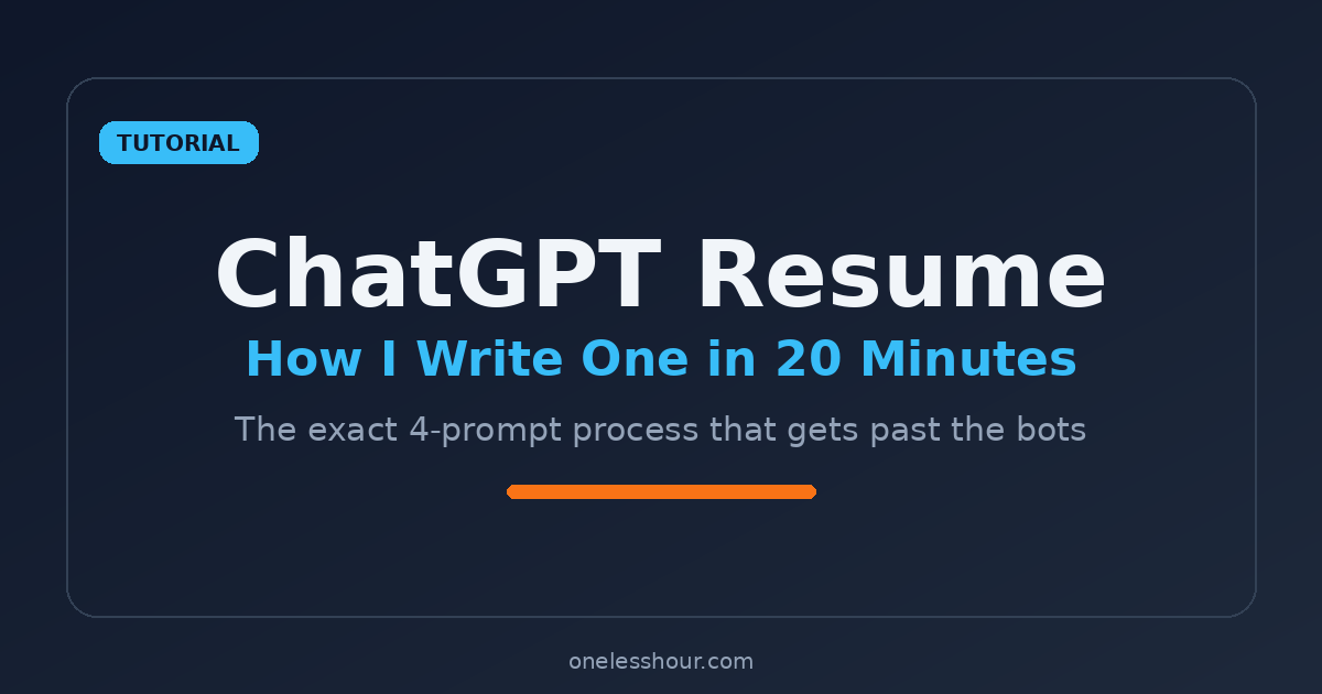 ChatGPT resume guide featured image