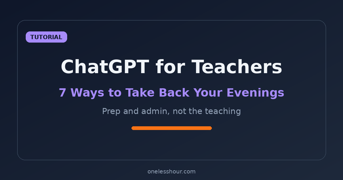 ChatGPT for teachers guide featured image