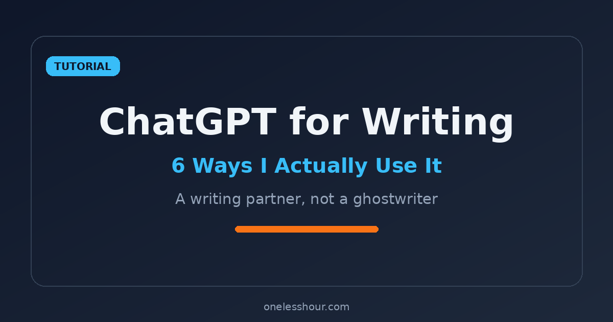 ChatGPT for writing guide featured image